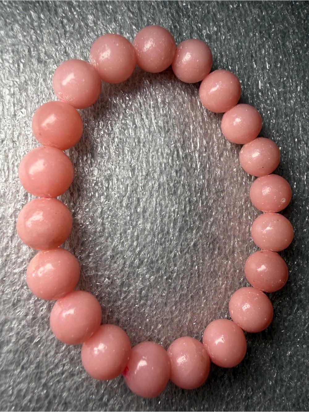 Beautiful 10MM Pink Opal Natural Crystal Bracelet